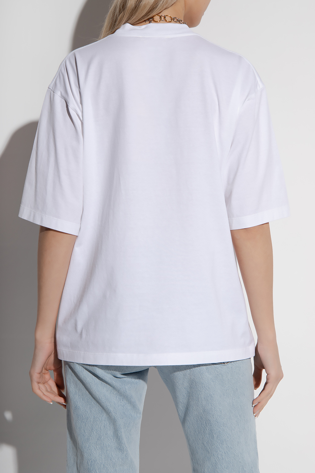 marni blue shirt | White Printed T-shirt buty marni